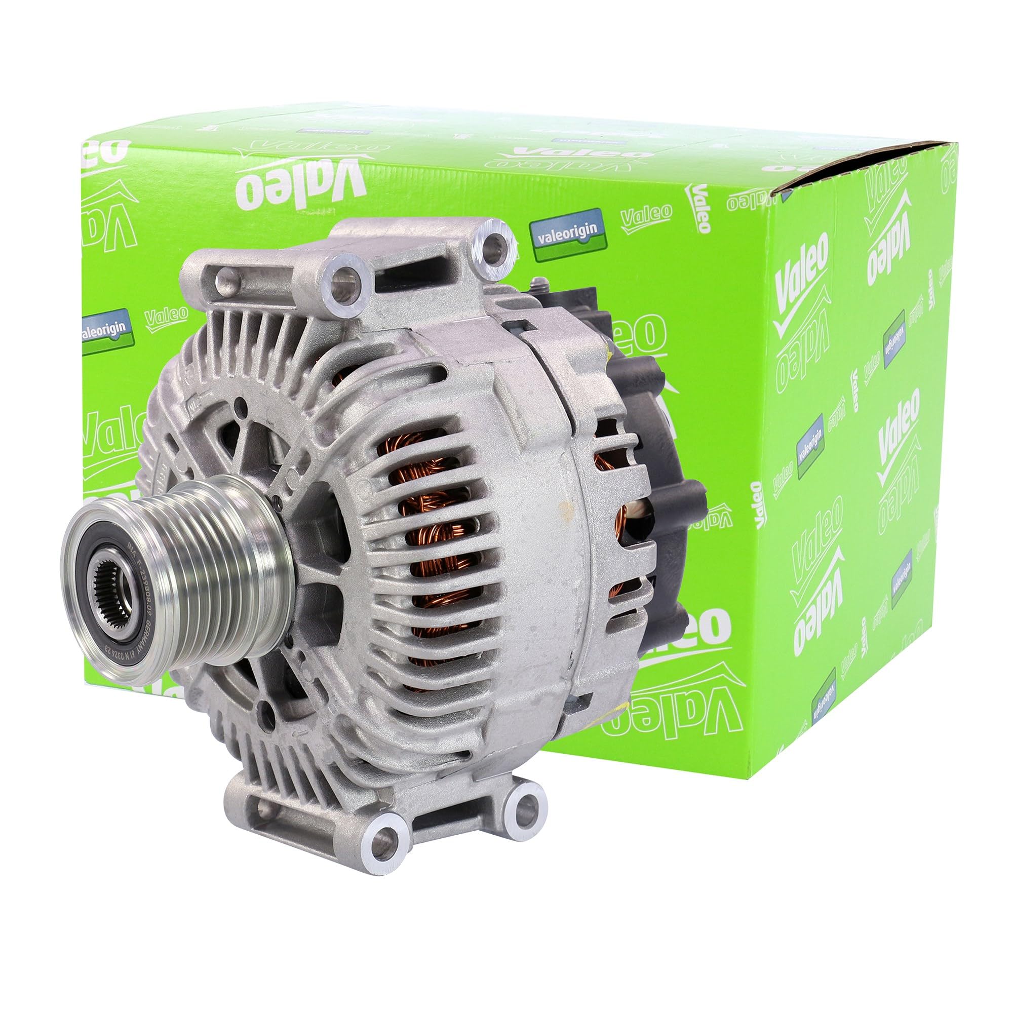 VALEO-​439546-​Alternador- Intensidad de carga del alternador: 180 Amp - Estrías: 7 estrías - Polea de correa: 51,​3 mm - Tensión: 14 V - Sentido de rotación: CLOCKWISE