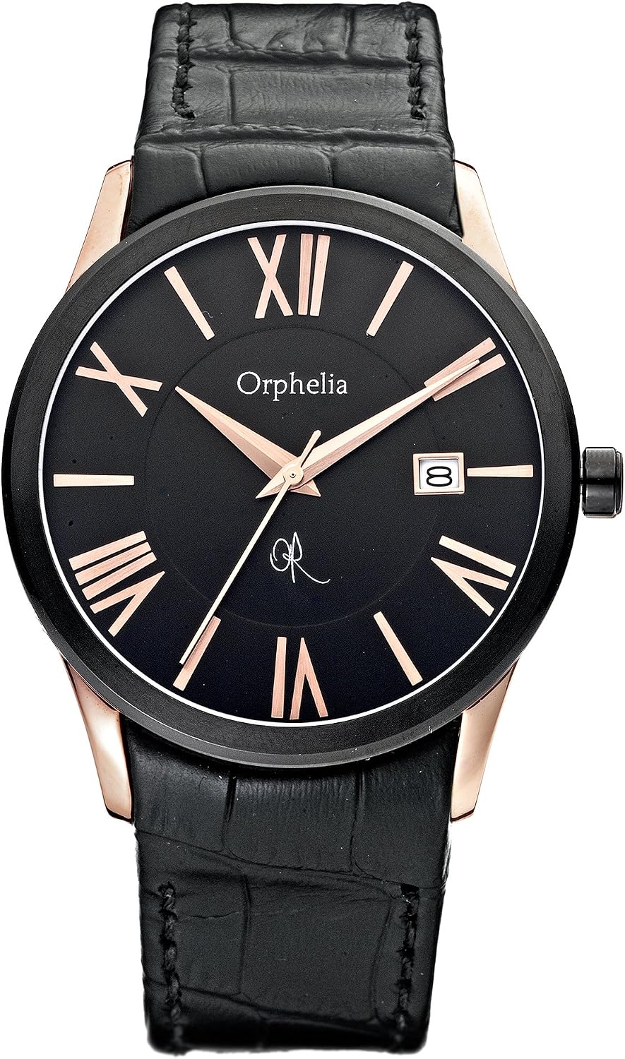 Orphelia Men's Watch Analogue XL Leather OR32671044 Quartz, Black/Black - Image 3