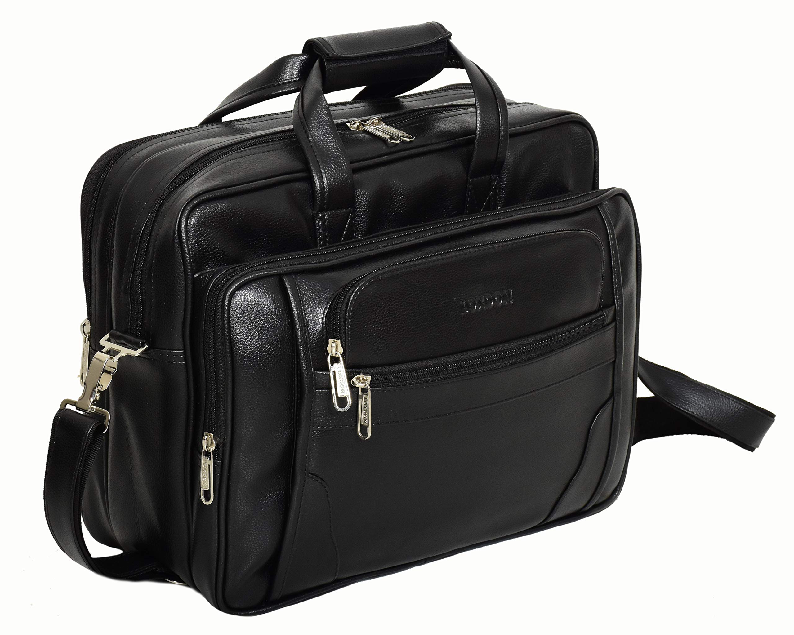 Vegan Leather Laptop Messenger Executive Side Bag for Men 16 inch FM-2006