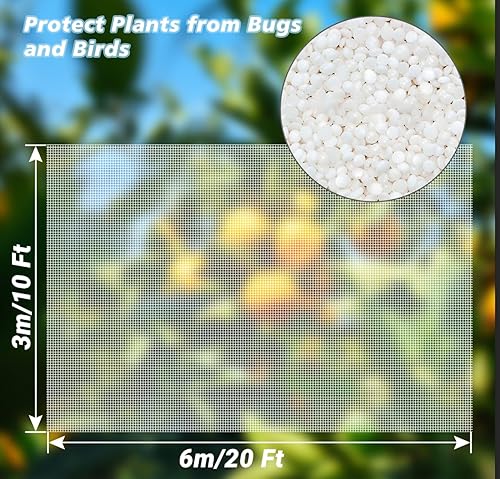 Miniatura 2 de Red de protección de barrera para mosquitos, insectos, pájaros, animales, malla ultrafina, para plantas, plantas, frutas, flores, árboles, cubierta