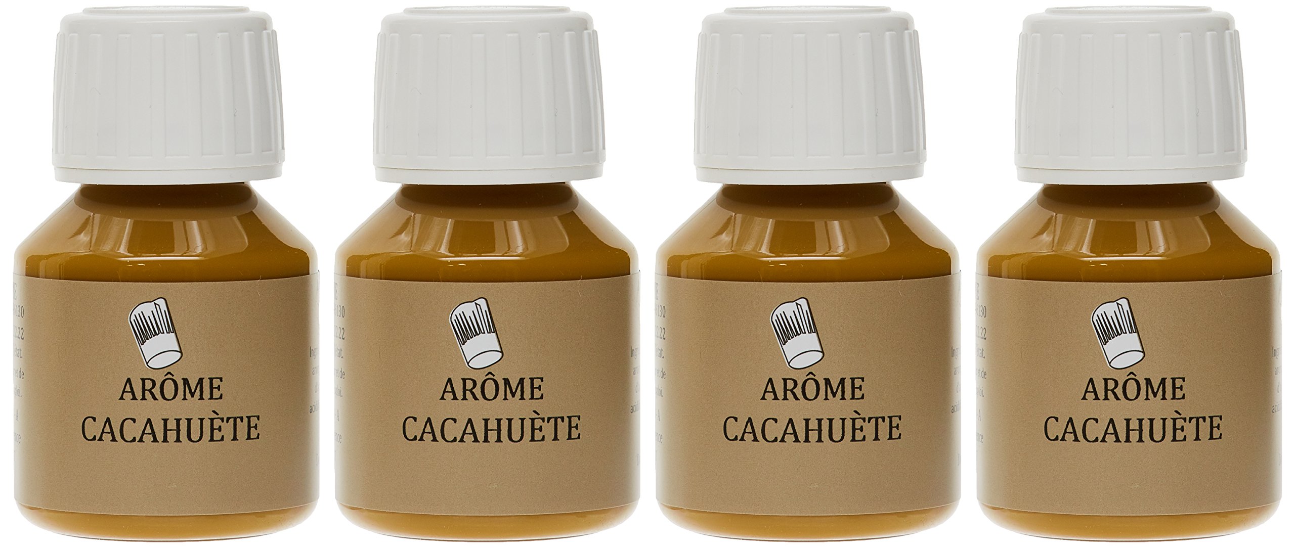 SélectArôme Arôme Cacahuète 58 ml - Lot de 4