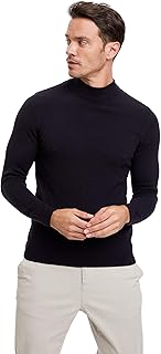 Erkek Slim Fit Yarım Balıkçı Yaka Triko Kazak