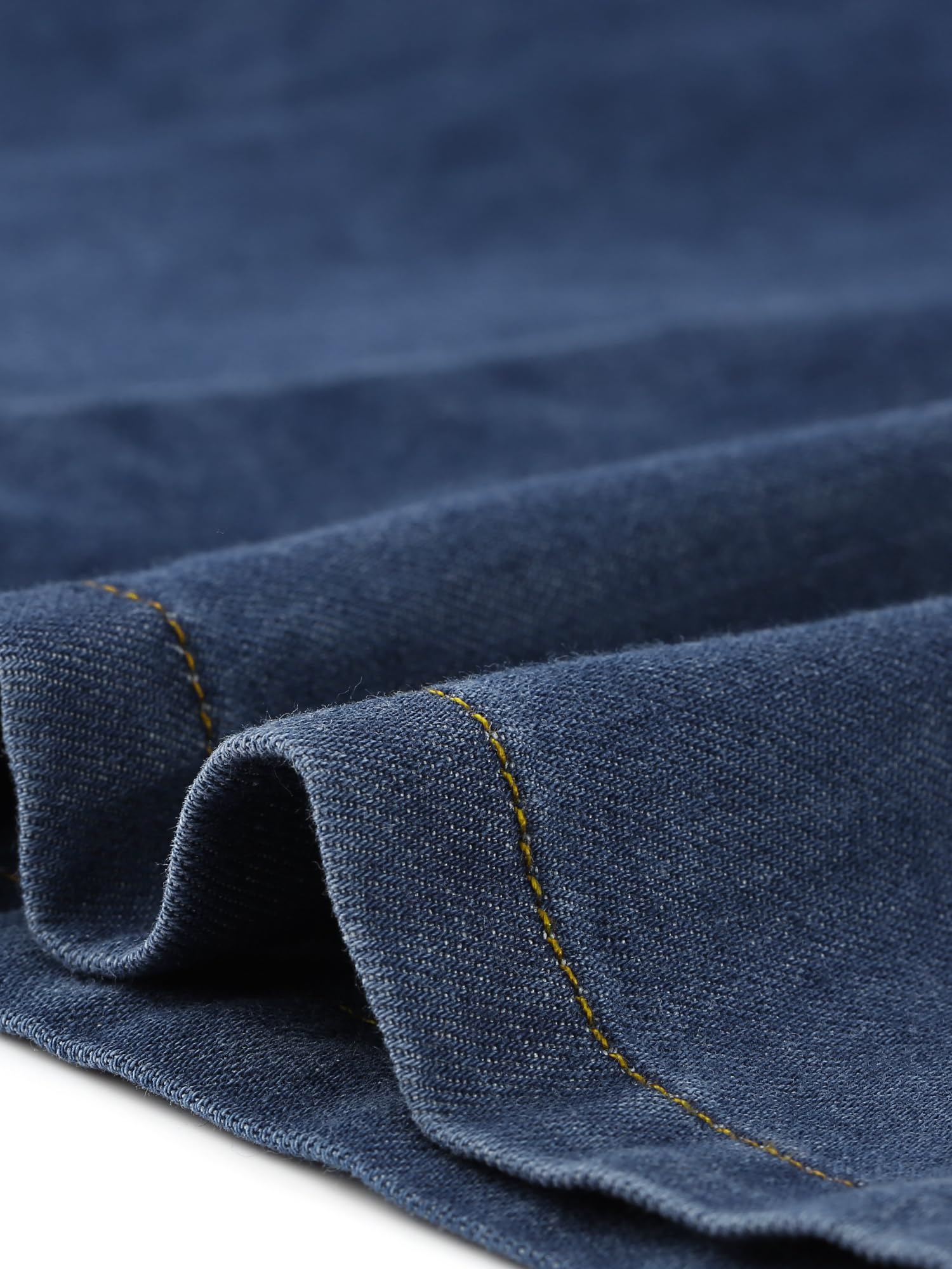 Allegra K Abito Camicia in Denim da Donna Abbottonato Manica Lunga con Cintura Classico Abito in Jeans