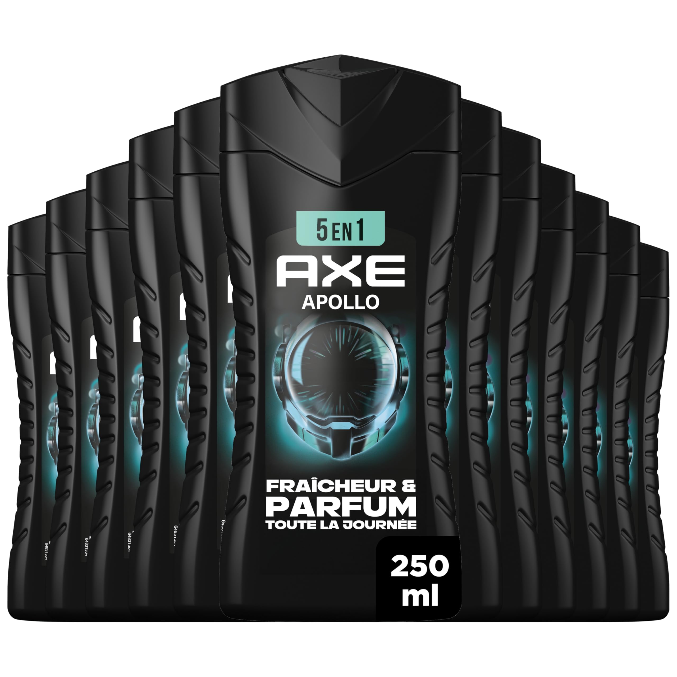 AXE - Żel pod prysznic dla mężczyzn 5w1 Apollo - 24h Nawilżający - 87% składników pochodzenia naturalnego - zapach szałwii i drewna cedrowego - partia 12x250ml