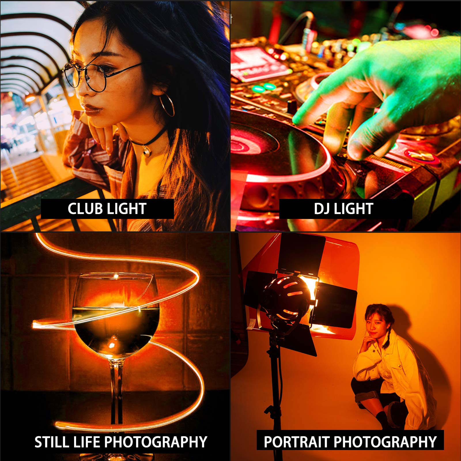 Fogli Gel Arancione CTO Per Illuminazione - 6 Pezzi 40x50cm Per Fotorafia, Teatro E Video - Foto 13