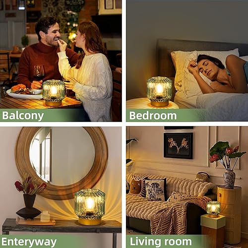 Miniatura 6 de Lámpara a pilas con temporizador, lámparas inalámbricas para áreas sin salidas, pequeña lámpara LED decorativa con diseño original de linterna