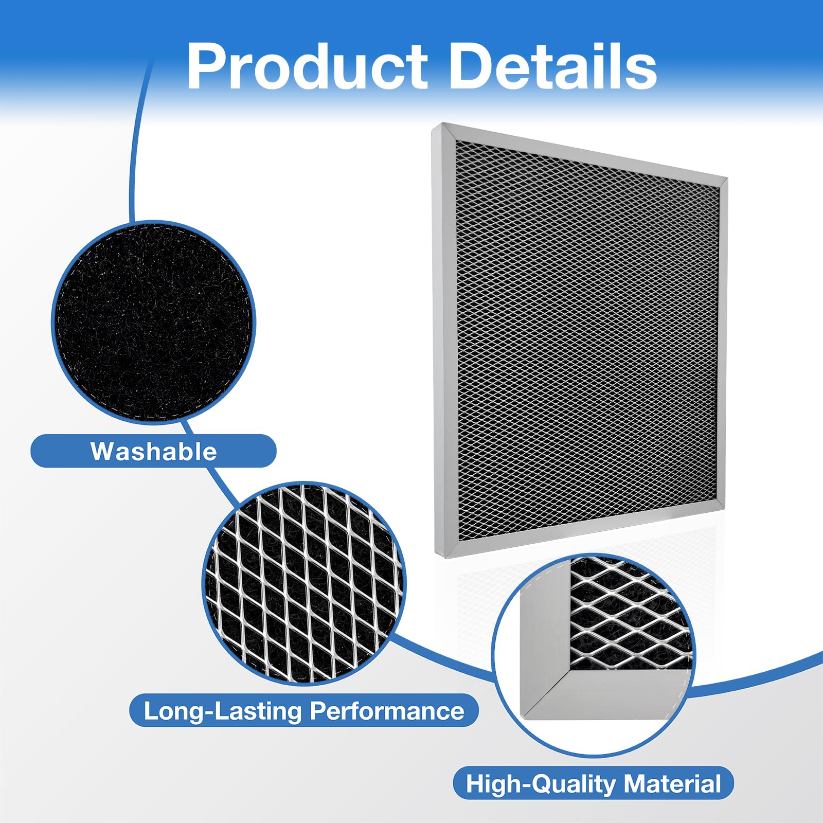 SV03096 - Filtro intercambiador de aire de 12-7/8 x 11-3/4 x 3/4 pulgadas, compatible con sistemas de aire de ventilación Broan ERV100HC, HRV100H, reemplaza SV03096 (paquete de 2)