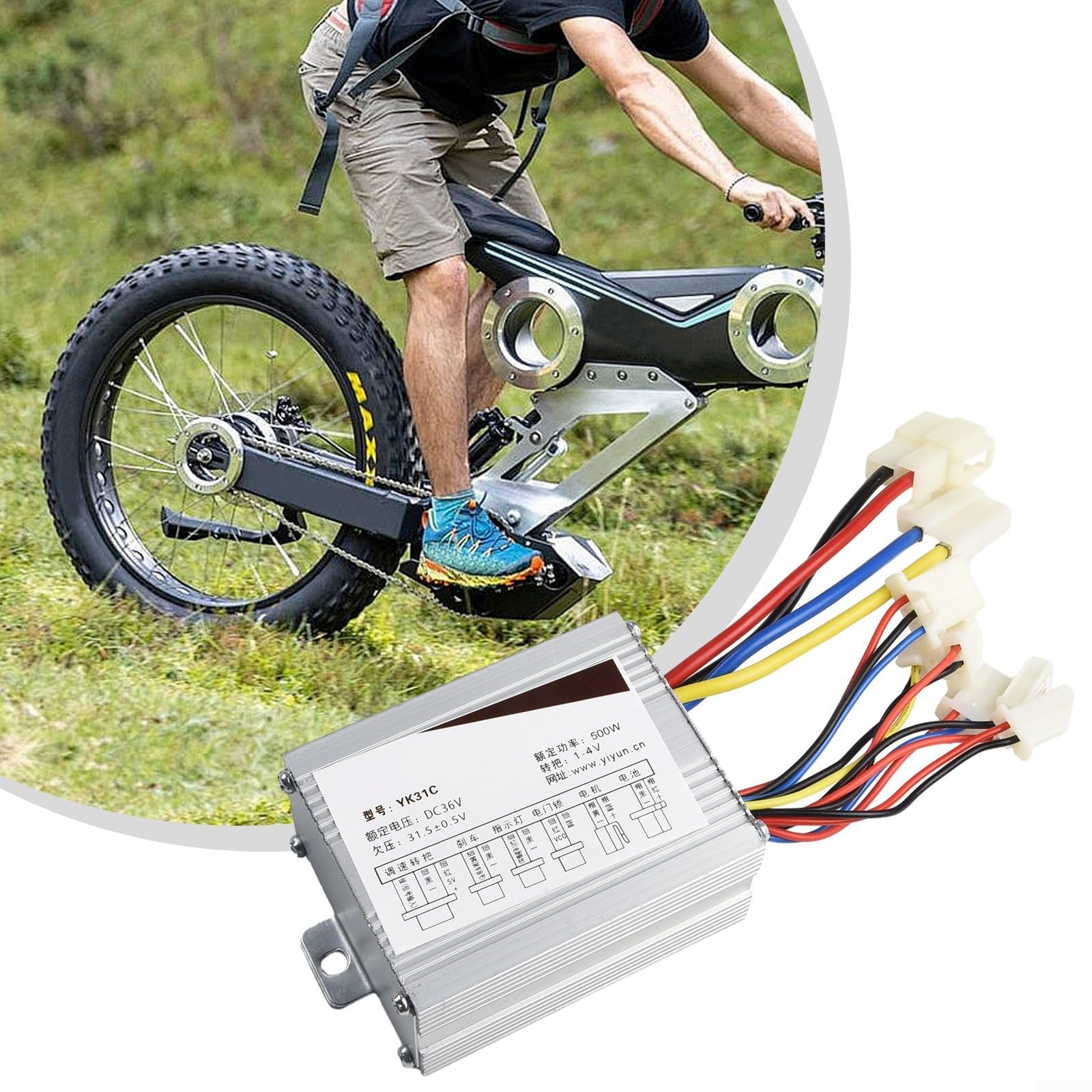 Módulo controlador de bicicleta eléctrica con soluciones de seguridad efectivas para 12 V, 24 V, 36 V (36 V, 250 W-350 W)