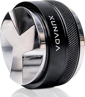 XUNADA 53.3mm Coffee Distributor & Tamper, Works with Breville and Sage 54mm Portafilters, Espresso Hand Tampers, 2-in-1 A...