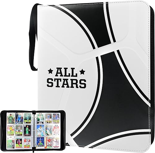 Carpeta TONESPAC de 900 tarjetas de 9 bolsillos compatible con tarjetas de fútbol, tarjetas deportivas, para tarjetas intercambiables, funda de