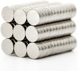 Small Round Magnets, 150Pcs 5x2 MM Mini Neodymium Fridge Magnets, Multi-Use Tiny Sliver Magnets for Fridge, Whiteboard, Dry Erase Board in Home, Kitchen, Office and School