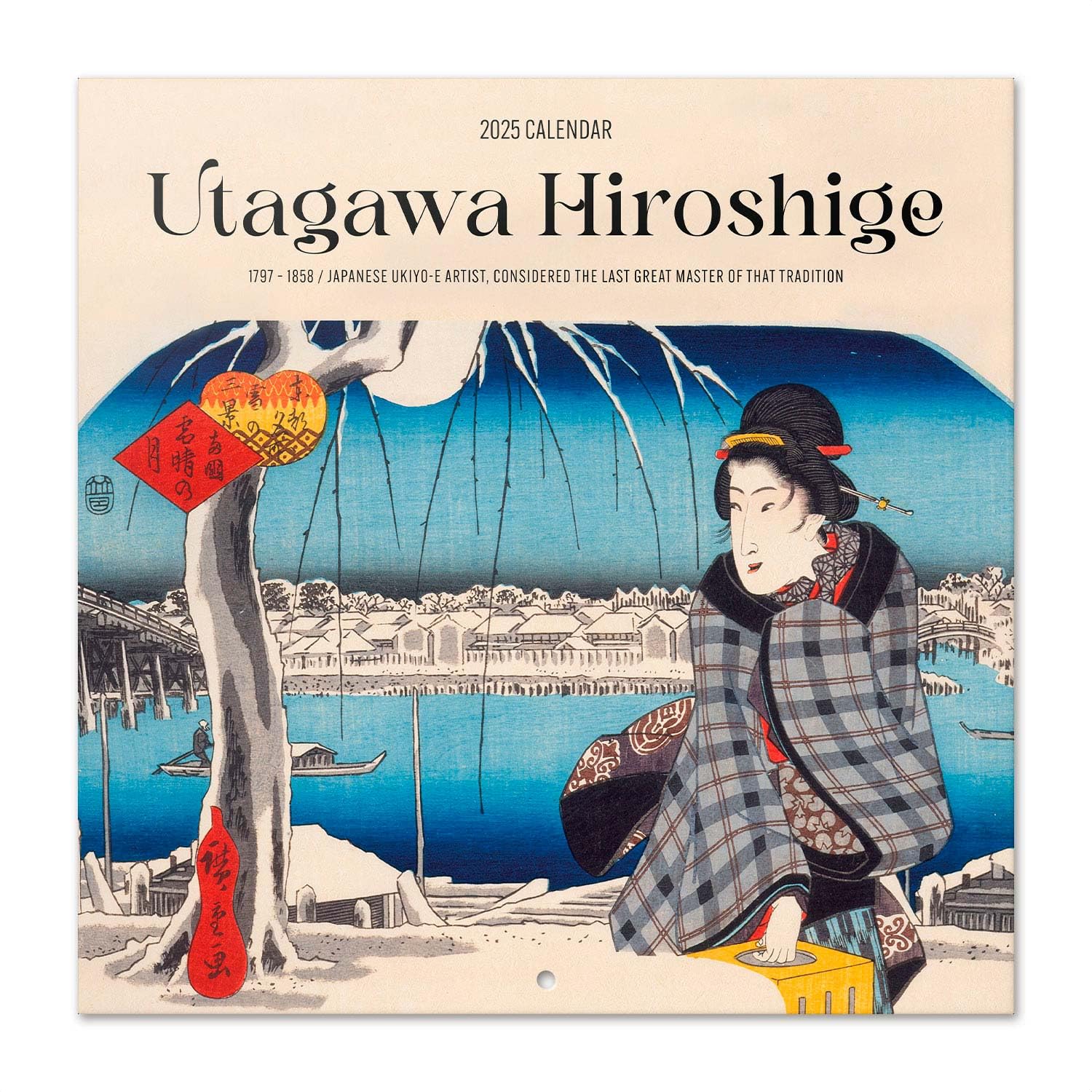 Grupo Erik Wall Calendar 2025 - Hiroshige, Multicolour, 12" x 12"