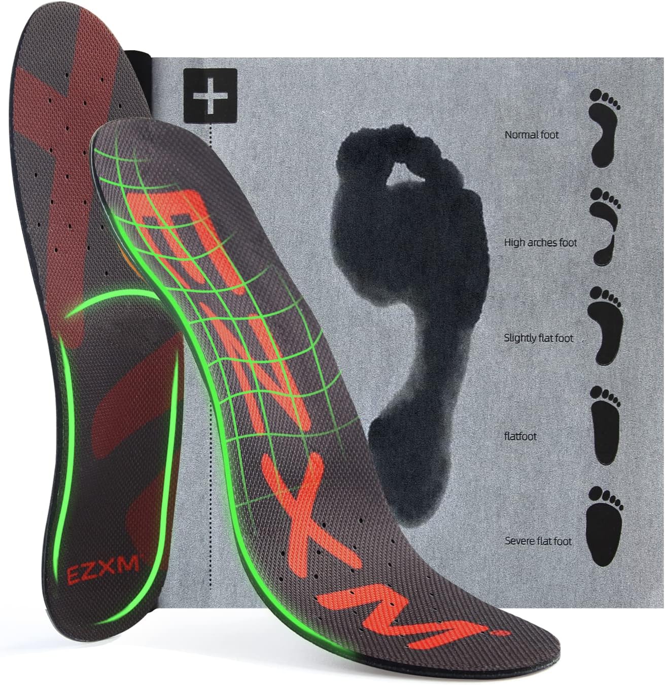 Ezxm Arch Support Orthotic Custom Insoles Shoe Inserts