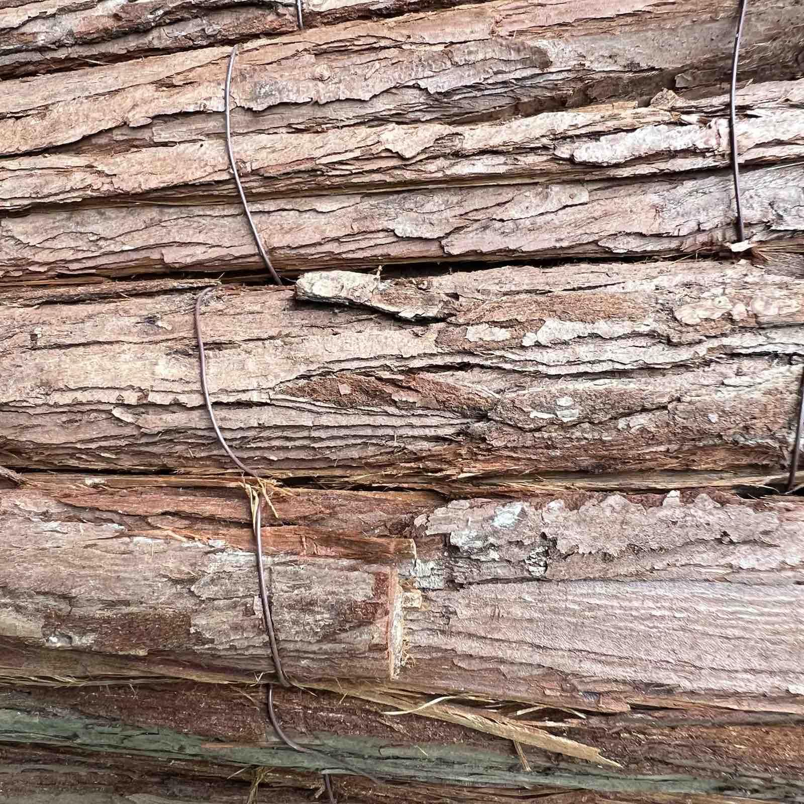Corteza de Doble Cara – Natural y Estética/Valla corteza de Aveto Ocultación, sombraje o delimitación de jardín, patio. parcela y mas (1 x 3 metros)