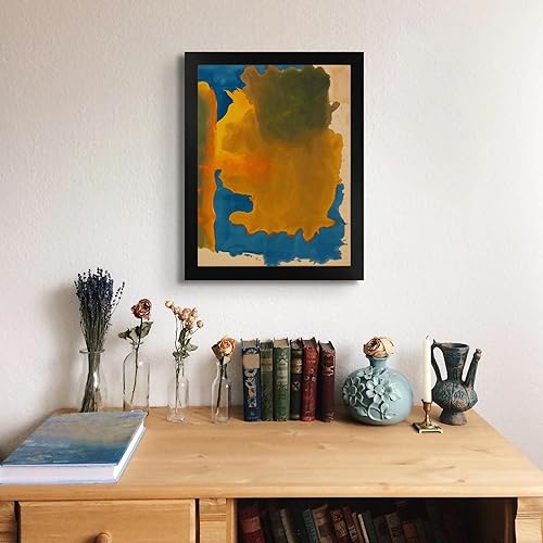 Miniatura 3 de Lost Cabin Canal 1963 de Helen Frankenthaler  Impresión en marco biselado negro  Reproducción de pintura de obras de arte finas  Regalo de póster