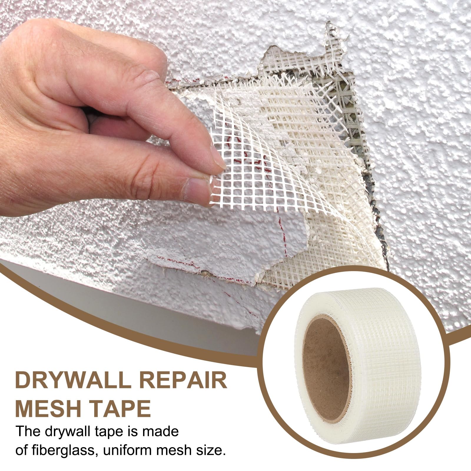 PATIKIL Glasfaser-Gewebeband 10cm X 100m - Selbstklebend Für Trockenbau