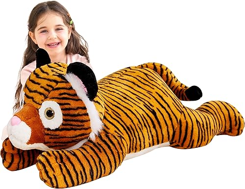 Miniatura 31 de IKASA Animal de Peluche Lobo Gigante, Juguetes de Peluche Grandes Jumbo de 30" para Niños, Niñas y Chicos