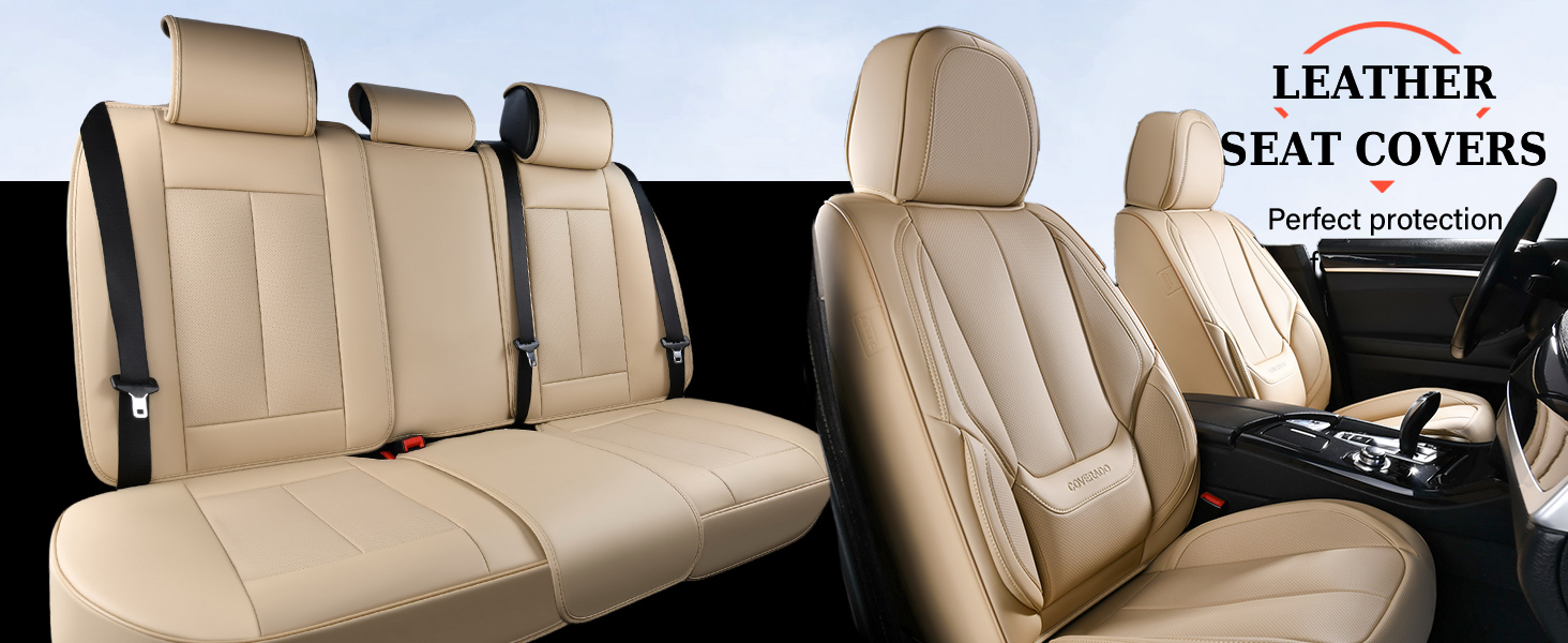 LST 2er Set Vordersitzbezüge Aus Neopren - Wasserdichte Autositzschoner Für Fahrzeuge Mit Seitenairbags