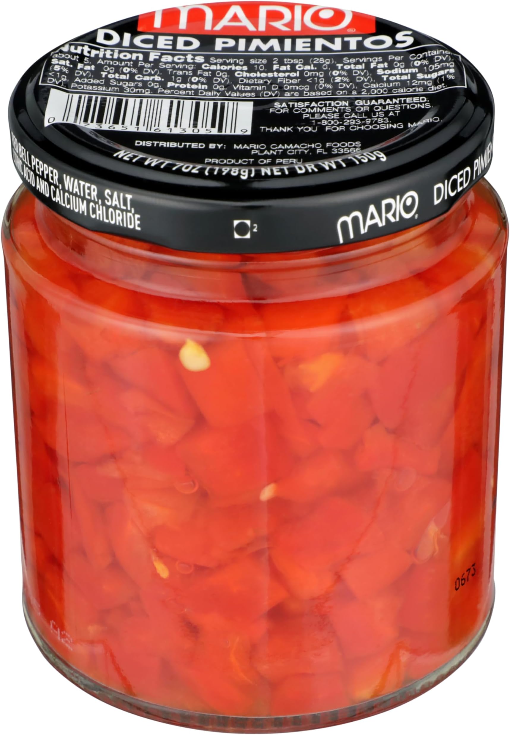 Camacho Foods Diced Pimientos, 7 Ounce (Pack of 12)