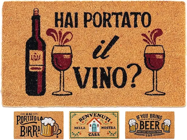 Zerbino Simpatico LUA VIKA - Tappeto Ingresso Esterno Divertente 40x70 cm