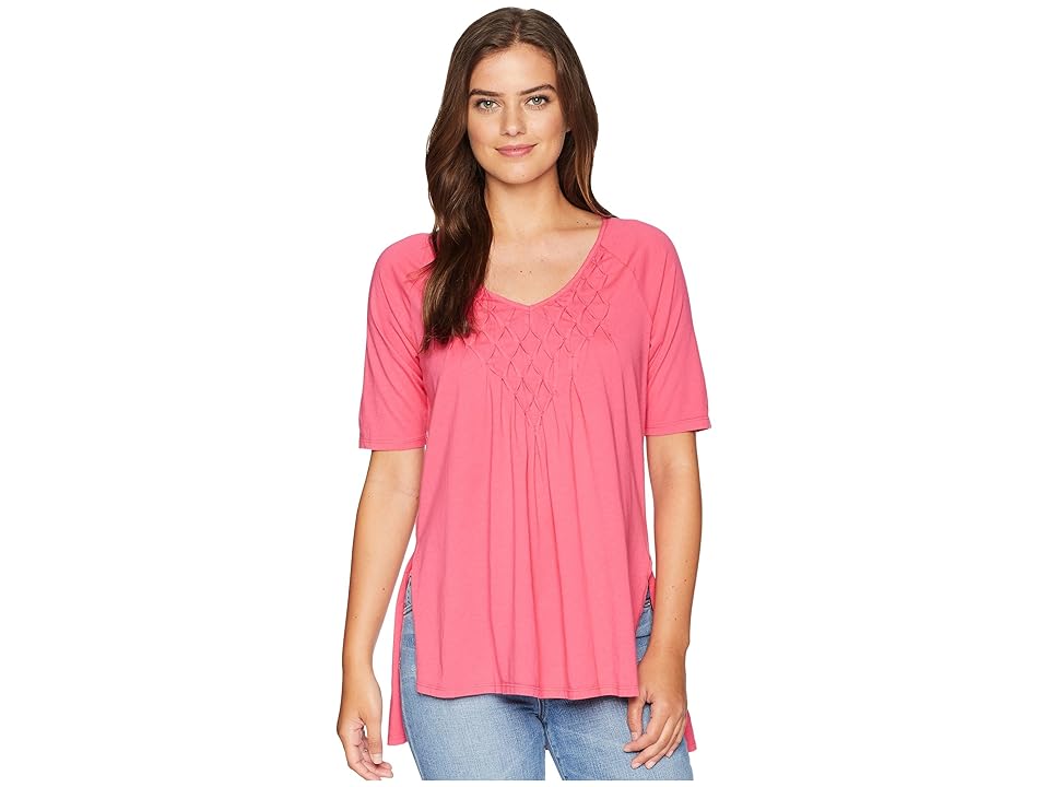 

Mod-o-doc Supreme Jersey Diamond Pintuck Tunic (Desert Rose) Women's Blouse