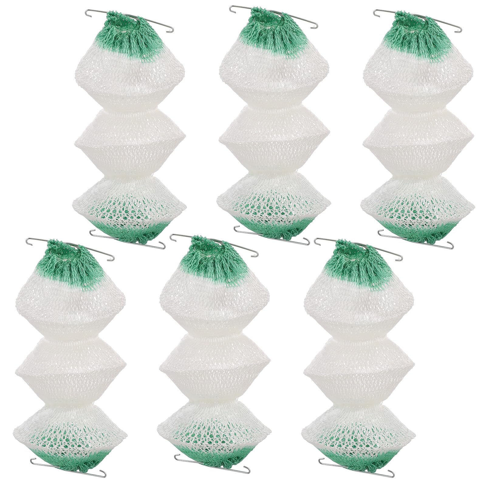 Lnngub 6 Pcs 3-Layer Propane Lantern Mantles Insta-Clip 2#95 Mantles Lantern Mantles Gas Lantern Mantles with 2 Install Clip Accordion Shape Mantles for Gas Lantern Propane Lantern Camping Lantern