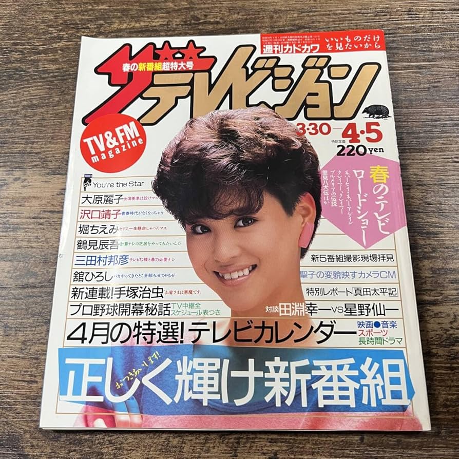 ザテレビジョン Amazon.co.jp: K-3244□ザ・テレビジョン 昭和60年4月5日発行