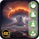 雷雨の音 - 電撃的な空と激しい嵐