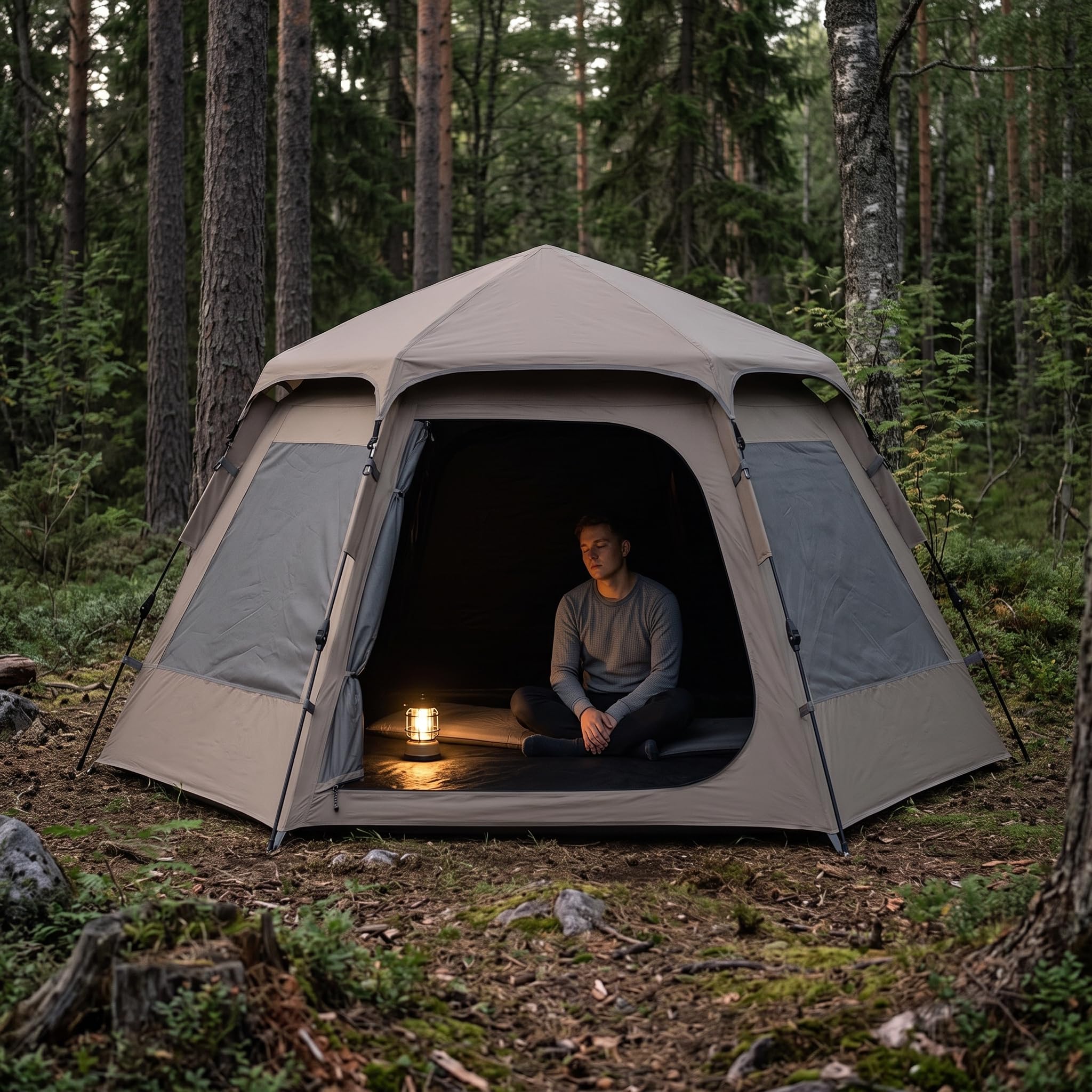 Camping Zelt, Wasserdichtes Outdoor-Zelt, Automatisches Zelt für 2, 3 oder 4 Personen, beständig
