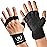 MAVA Open Gym Gloves for Men & Women; Padded Weight Lifting Gloves with Wrist Support for Comfort, Protection; Strong-Grip Fingerless Design for Men & Women; Anti-Sweat Gym Accessories