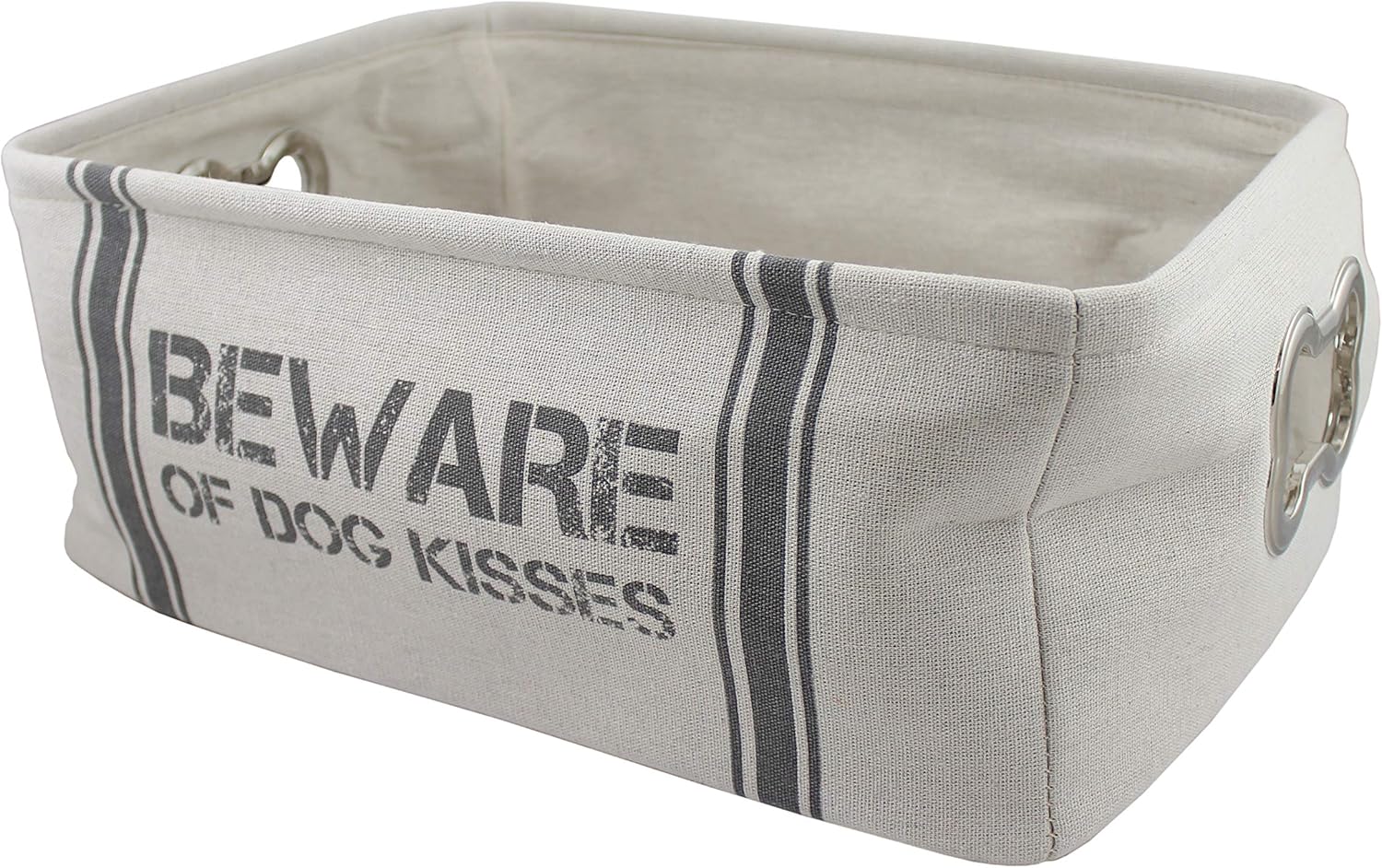 Winifred & Lily Pet Toy Box, Storage Bin with Handles, Pet