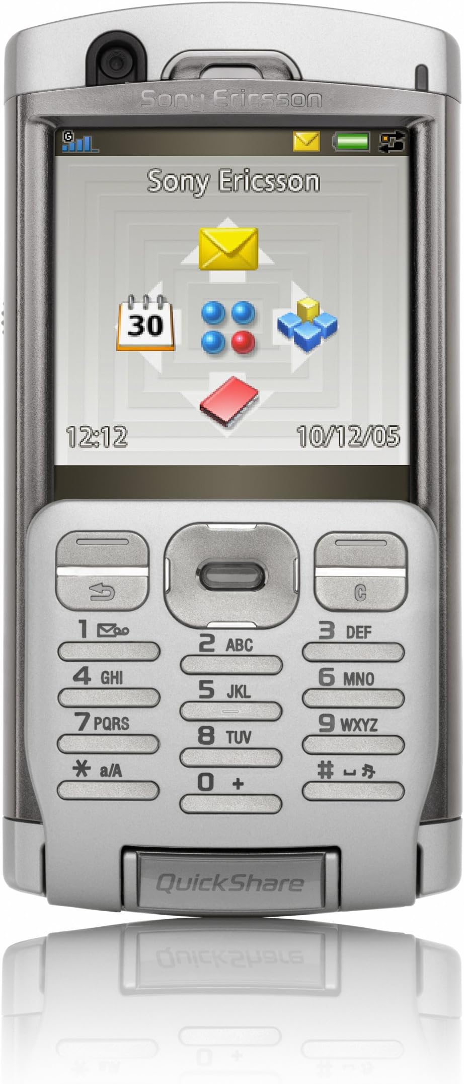 Sony Ericsson P990i Unlocked Cell Phone with 2 MP Camera, 3G, MP3/Video Player, Memory Stick Pro Duo Slot-International Version with No Warranty (Premium Silver)