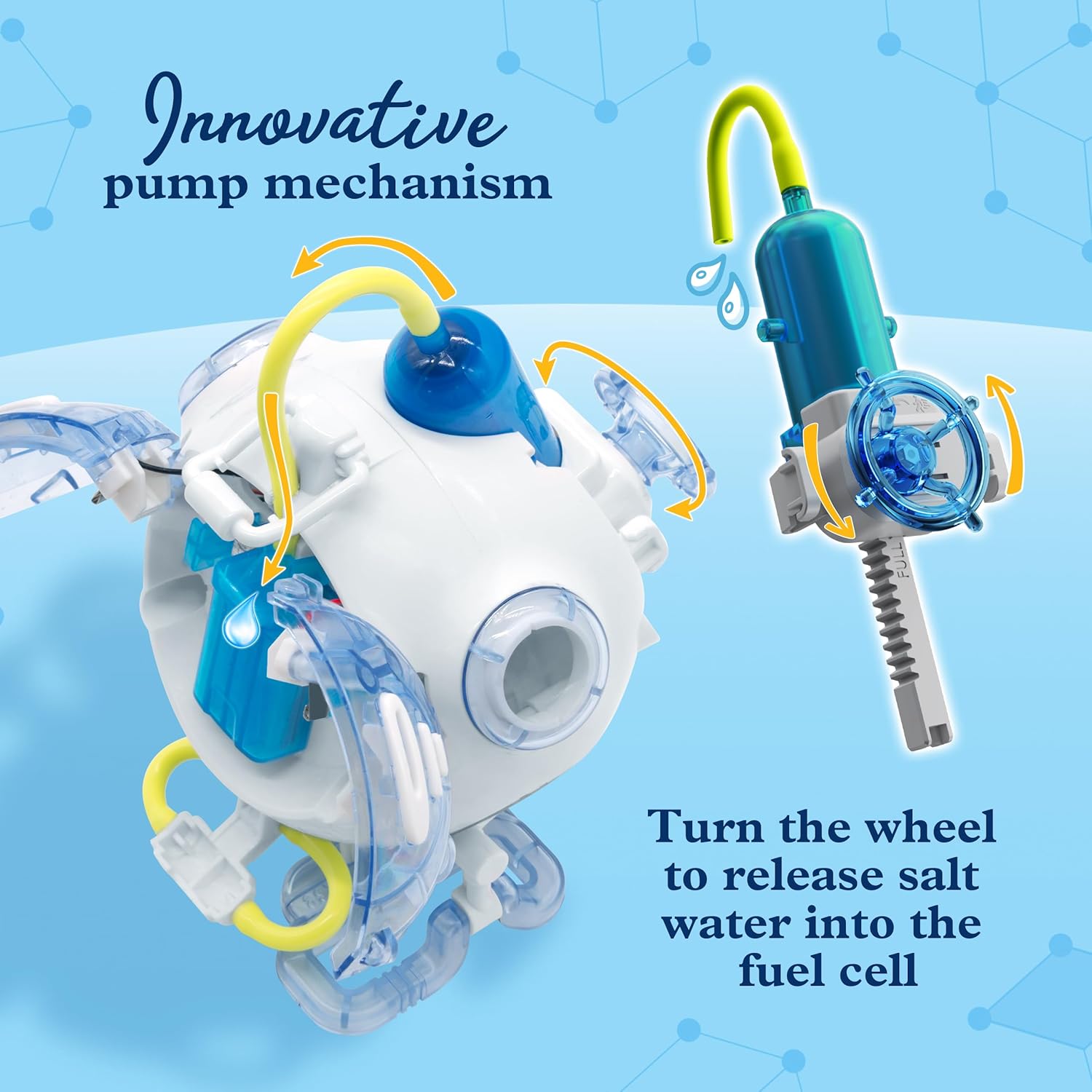 Thames & Kosmos Saltwater Fuel Cell Robot STEM Experiment Kit | Build a Walking Robot, No Batteries Required, Walks Up to 1 Hour on 1 Drop of Salt Water, Explore Non-Toxic, Renewable Energy, Ages 8+ - Image 4