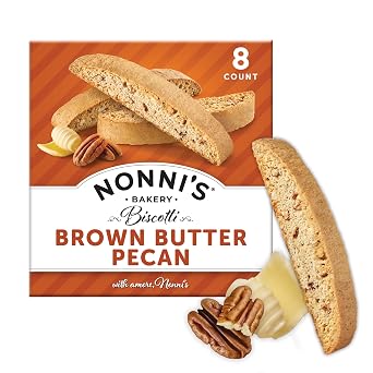 Nonni's Brown Butter Pecan Biscotti Cookies, Individually Wrapped, 8ct