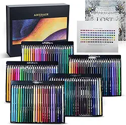 120 Lápis de Cor, Kit Profissional, Perfeito para Iniciantes, Artistas e Adultos, Pintura, Desenho LP-076-1