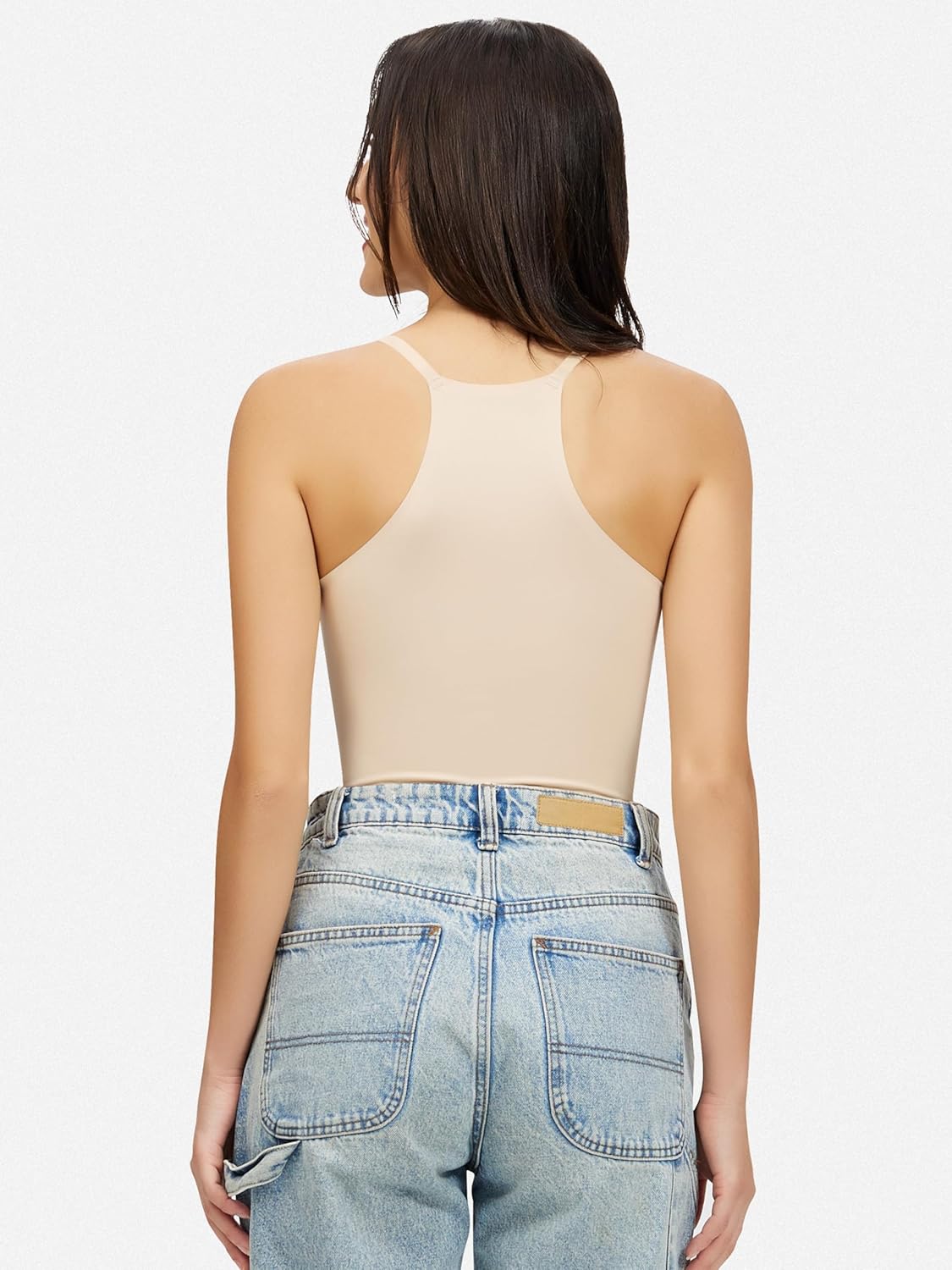 Artdear Womens Scoop Neck Camisole - Double Lined Tank Top Spaghetti Strap Short Crop Top Air Touch Fabric - Image 4