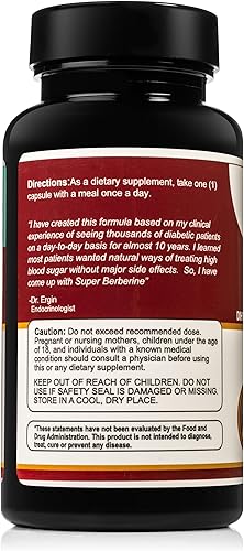 Miniatura 3 de SugarMD Suplemento Super Berberina  250 mg de GlucoVantage Dihidroberberina con canela de Ceilán  5 veces más absorbible que la berberina regular