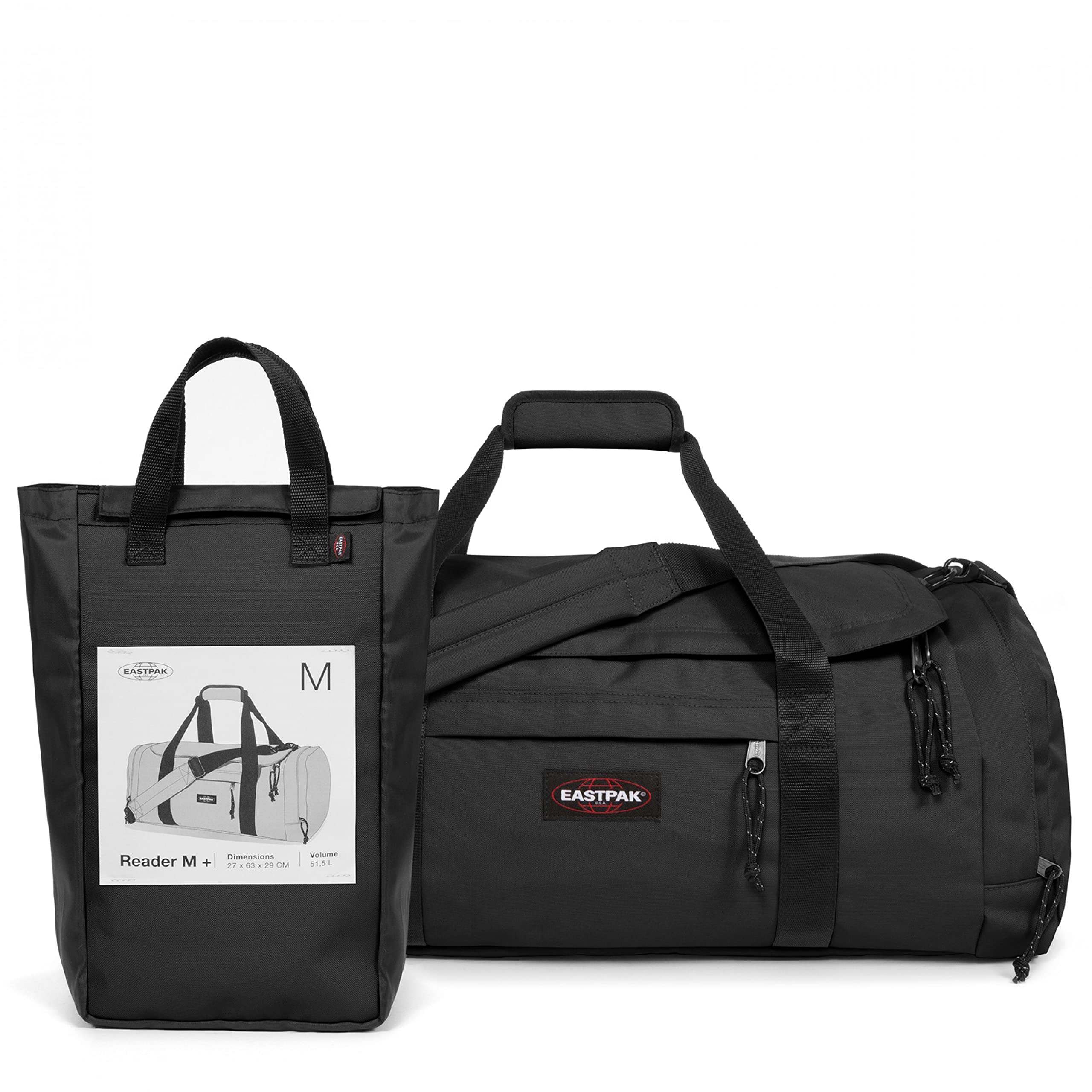 Eastpak READER M + Sac de voyage, 27 x 63 x 29 cm, 51.5 L - Black (Noir)