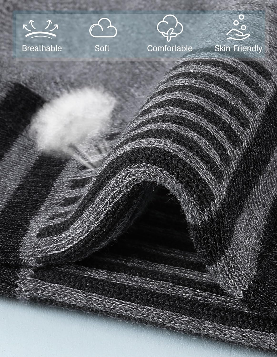 Airacker Athletic Socks Sport Running Calf Socks Performance Cushioned Breathable Crew Socks for Men Women(6 Pairs) - Image 4