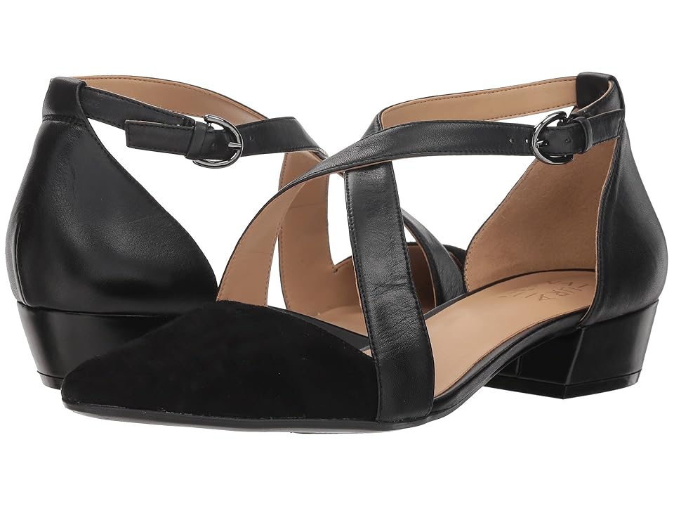 

Naturalizer Blakely (Black Leather/Suede) Women's 1-2 inch heel Shoes