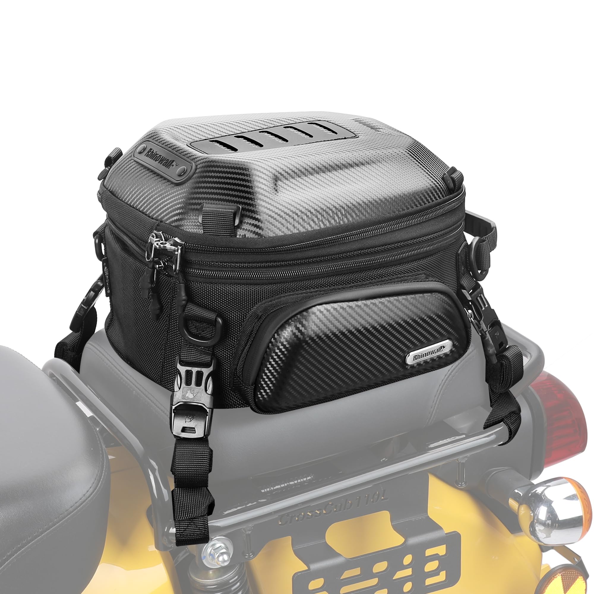 Amazon | Rhinowalk バイク用シートバッグ 12L-18L容量可変 拡張機能 