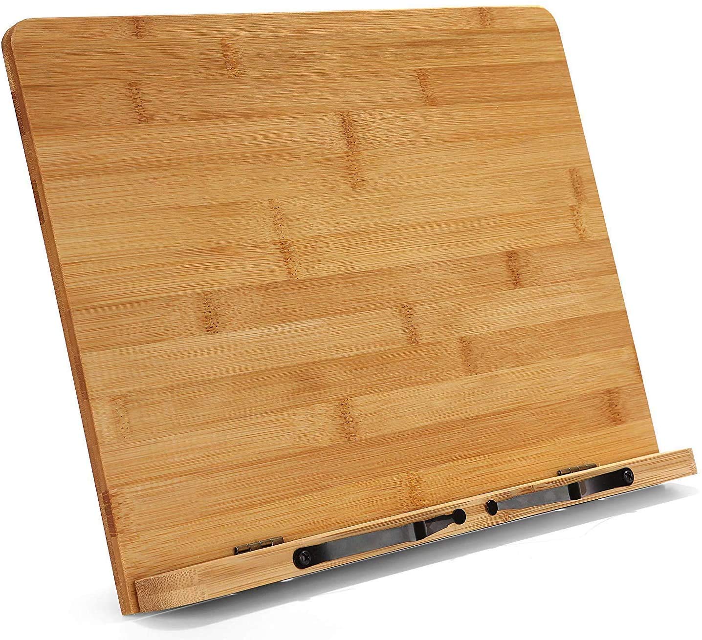 Bamboo Reading Rest Cook Book Document Stand Holder Bookrest Laptop Stand Titolare del basamento libro di cucina Espositore pieghevole vassoio regolabile