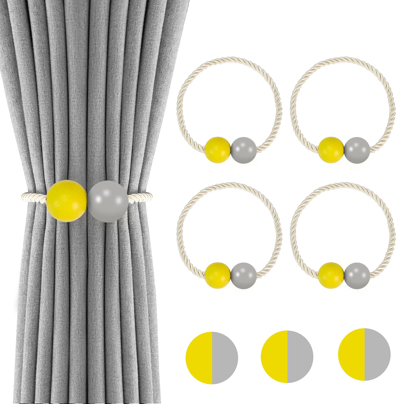 Urbanest Curtain Drapery Holdback Tie-Back, Steel, 7