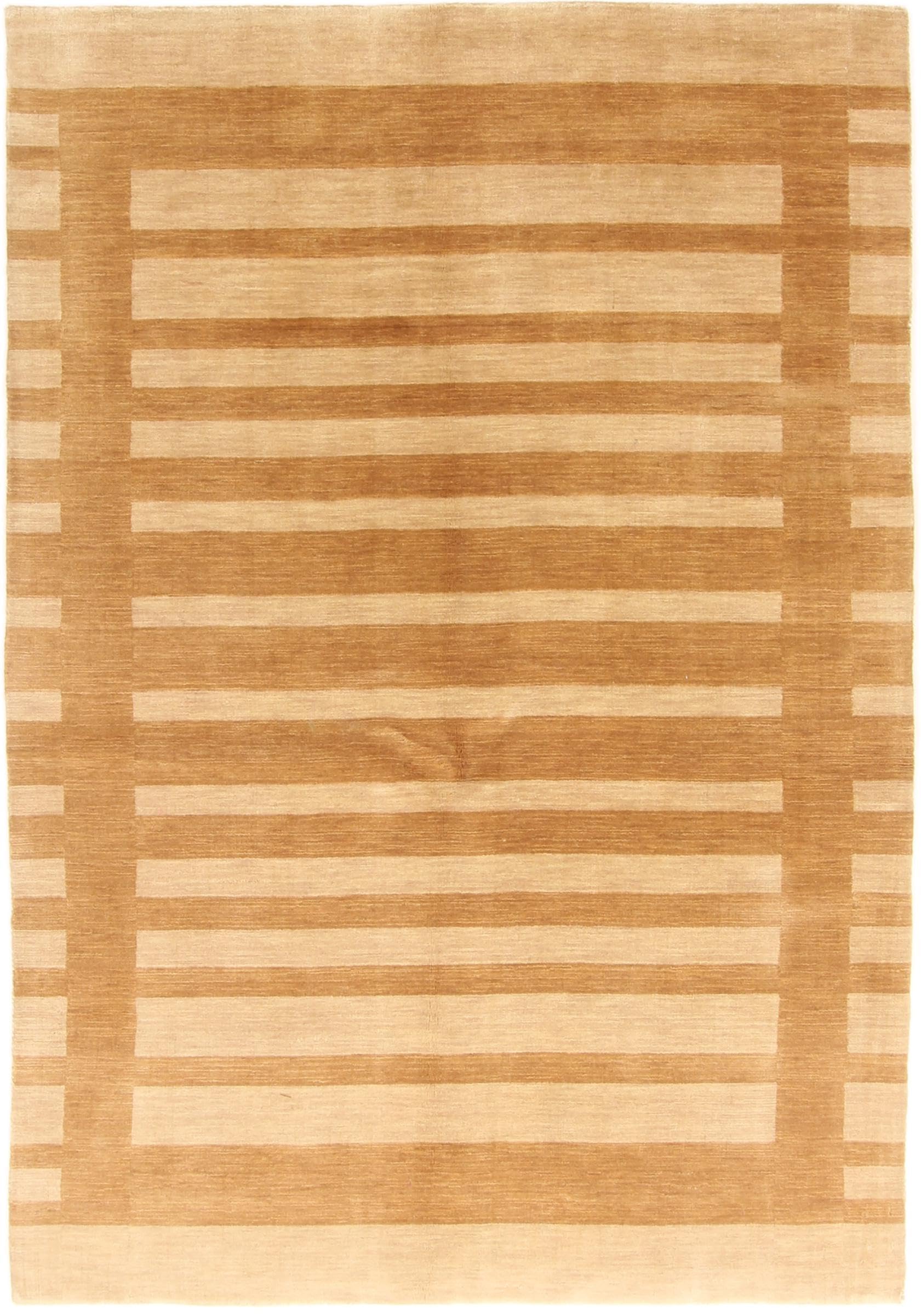 Tapis d'Orient en laine Gabbeh de fabrication artisanale d'Inde 139x200