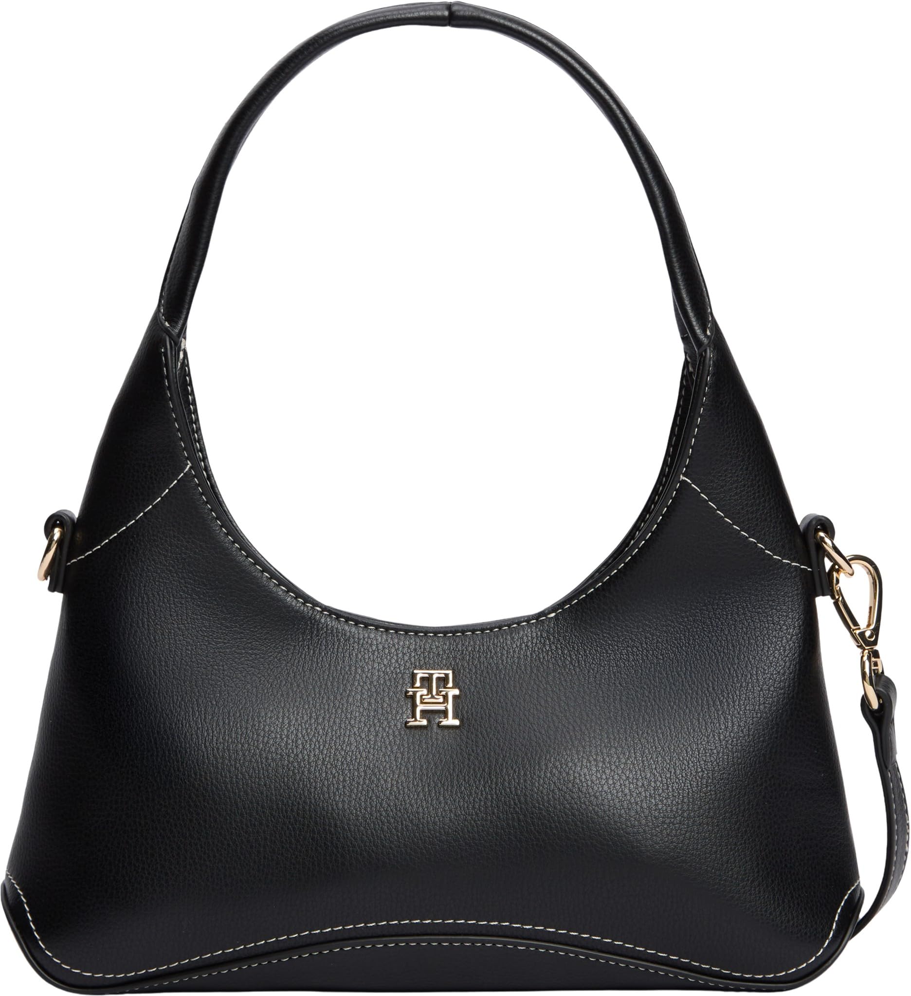 Tommy Hilfiger Women Th Everyday Mini Hobo AW0AW19185 Hobo Bag, BLACK (Black), One Size