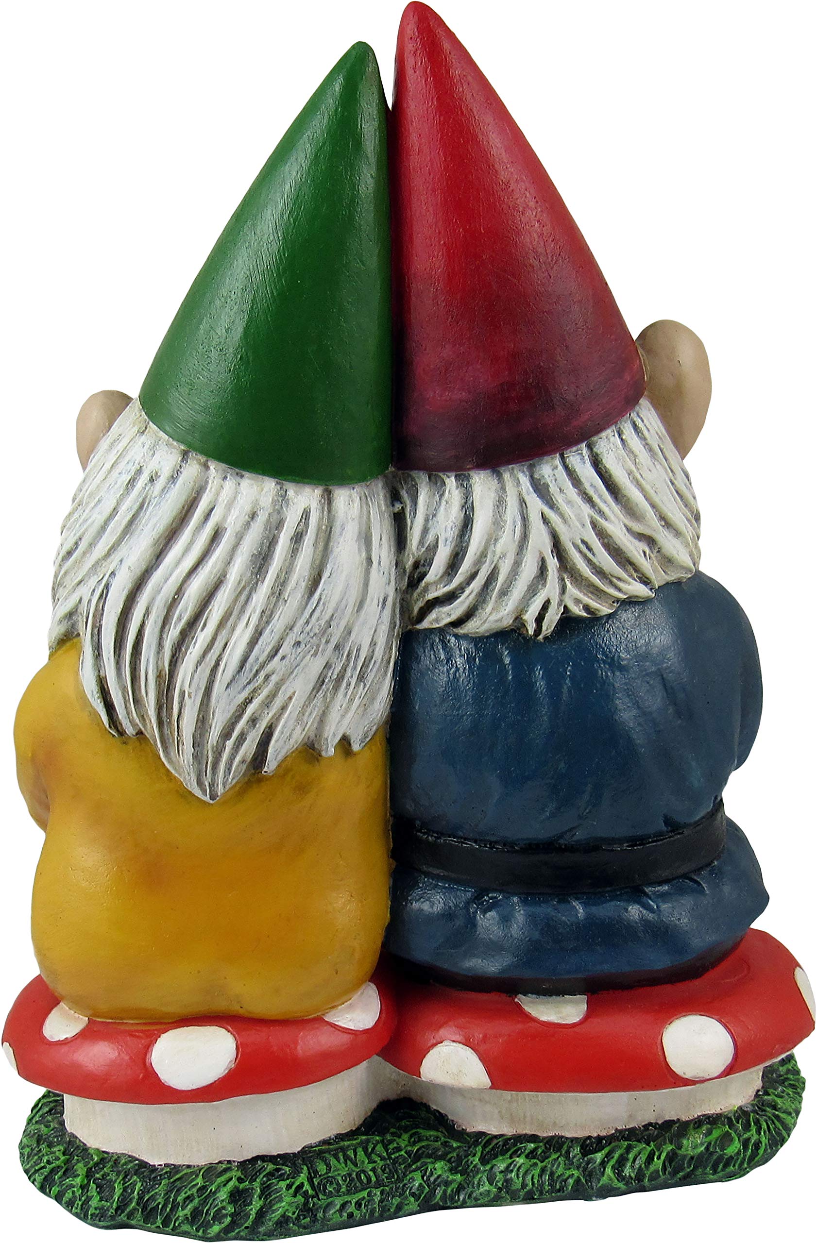 Whimsical Love Story Gnome Couple Small Figurine, 4" Cute And Small Valentine's Day Gift Mini Statue