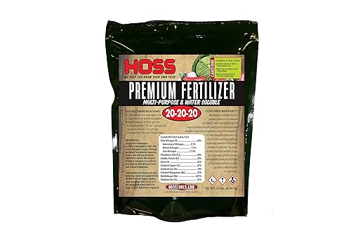 Fertilizante de jardín multiusos prémium 20-20-20 | Bolsa de 10 libras