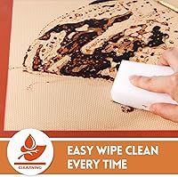 Vista 4 de STATINT - Tapete de silicona antiadherente para hornear, seguro para alimentos, paquete de 4