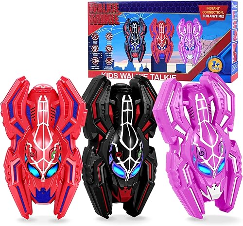 Miniatura 12 de Vvinca Walkie Talkies para niños, paquete de 2 – Juguetes de dinosaurio para niños de 3 a 12 años T-Rex correa de muñeca ajustable de largo alcance