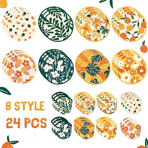 Vista 3 de Gejoy Ventilador plegable de 24 piezas de estilos abstractos, ventiladores de refrigeración compactos de mano, ventiladores redondos multifunción